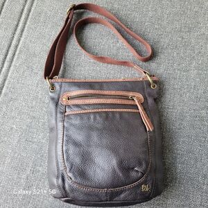 The Sak pebbled leather black crossbody bag